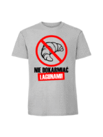 Męska koszulka  z nadrukiem – Nie dokarmiać lagunami - obrazek 6