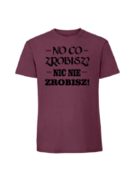 Męska koszulka  z nadrukiem – no co - obrazek 5