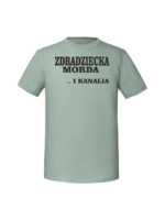 Męska koszulka  z nadrukiem – zdradziecka morda v2