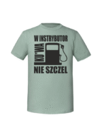 Męska koszulka  z nadrukiem – W instrybutor kurwa nie szczel - obrazek 3