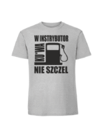 Męska koszulka  z nadrukiem – W instrybutor kurwa nie szczel - obrazek 2