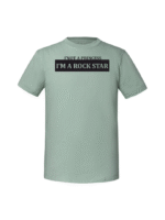 Męska koszulka  z nadrukiem – I NOT A PRINCESS I M A ROCK STAR - obrazek 6