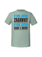 Męska koszulka  z nadrukiem – W 25 jestem zabawany a w 85 słaby - obrazek 5