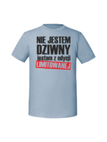 Męska koszulka  z nadrukiem – Nie jestem dziwnY jestem z edycji limitowanej - obrazek 5