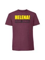 Męska koszulka  z nadrukiem – Helena Mam Zawał - obrazek 5