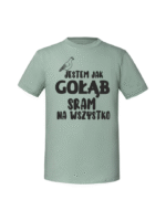 Męska koszulka  z nadrukiem – JESTEM JAK GOŁĄB v1 - obrazek 3
