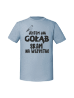 Męska koszulka  z nadrukiem – JESTEM JAK GOŁĄB v1 - obrazek 5
