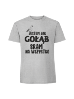 Męska koszulka  z nadrukiem – JESTEM JAK GOŁĄB v1 - obrazek 4