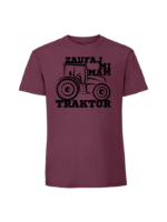 Męska koszulka  z nadrukiem – ZAUFAJ MI MAM TRAKTOR - obrazek 6