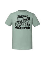 Męska koszulka  z nadrukiem – ZAUFAJ MI MAM TRAKTOR - obrazek 2