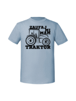 Męska koszulka  z nadrukiem – ZAUFAJ MI MAM TRAKTOR - obrazek 5