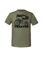Męska koszulka  z nadrukiem – ZAUFAJ MI MAM TRAKTOR - obrazek 3
