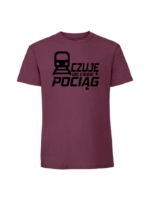Męska koszulka  z nadrukiem – Czuję do Ciebie pociąg