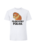 Męska koszulka  z nadrukiem – PRAWDZIWY POLAK - obrazek 2