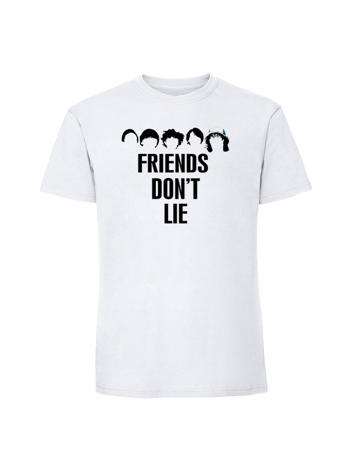 HU00224_biala.png Męska koszulka z nadrukiem – Friends dont lie Stranger Things - obrazek 4