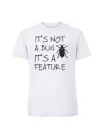 Męska koszulka  z nadrukiem – It s not a bug - obrazek 4