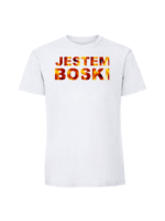 Męska koszulka  z nadrukiem – JESTEM BOSKI - obrazek 7