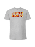 Męska koszulka  z nadrukiem – JESTEM BOSKI - obrazek 6