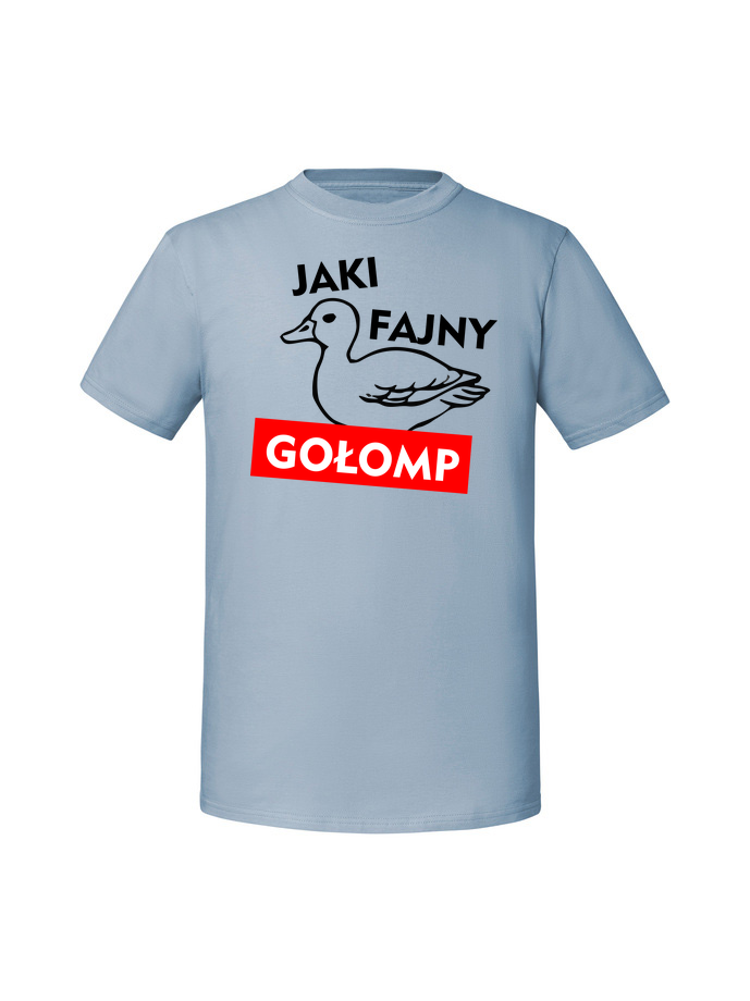 HU00241_mineralny_blekit.png Męska koszulka z nadrukiem – Jaki fajny gołomp - obrazek 4