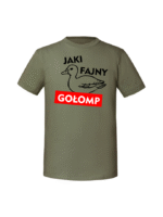 Męska koszulka  z nadrukiem – Jaki fajny gołomp - obrazek 6