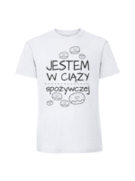 Męska koszulka  z nadrukiem – spozywczej