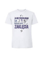 Męska koszulka  z nadrukiem – ja nie przeklinam ja rzucam zaklęcia v2 - obrazek 8