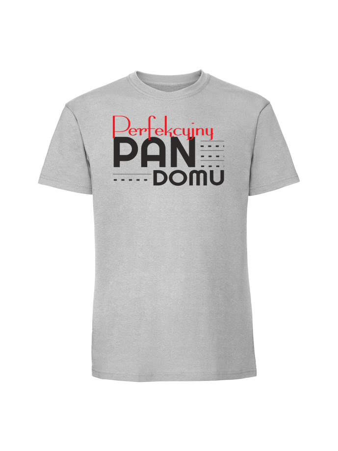HU00259_pastelowy_szary.png Męska koszulka z nadrukiem – perfekcyjny pan domu pani domu - obrazek 1