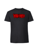 Męska koszulka  z nadrukiem – You Died - obrazek 4