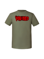 Męska koszulka  z nadrukiem – You Died - obrazek 3