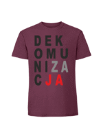 Męska koszulka  z nadrukiem – Dekomunizacja