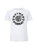 Męska koszulka  z nadrukiem – Wzywam posiłki - obrazek 4