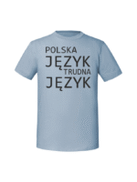 Męska koszulka  z nadrukiem – Polska język trudna język - obrazek 5