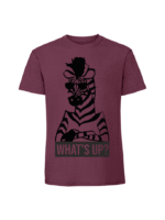 Męska koszulka  z nadrukiem – ZEBRA WHAT_S UP - obrazek 7