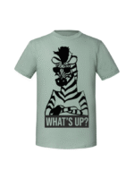 Męska koszulka  z nadrukiem – ZEBRA WHAT_S UP - obrazek 6