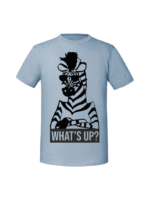 Męska koszulka  z nadrukiem – ZEBRA WHAT_S UP - obrazek 5