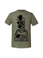 Męska koszulka  z nadrukiem – ZEBRA WHAT_S UP - obrazek 3
