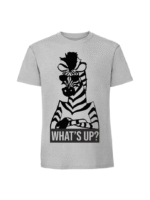Męska koszulka  z nadrukiem – ZEBRA WHAT_S UP - obrazek 4