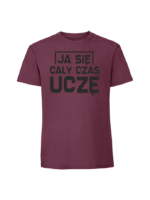 Męska koszulka  z nadrukiem – Ja się cały czas uczę - obrazek 6