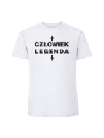 Męska koszulka  z nadrukiem – człowiek legenda v2