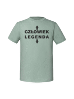 Męska koszulka  z nadrukiem – człowiek legenda v2 - obrazek 4