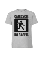 Męska koszulka  z nadrukiem – CAŁE ŻYCIE NA ASAPIE
