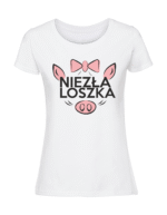 Damska koszulka  z nadrukiem – Niezła Loszka - obrazek 3
