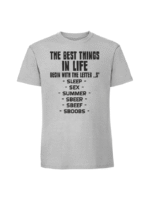 Męska koszulka  z nadrukiem – The best things S - obrazek 2