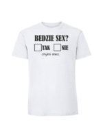 Męska koszulka  z nadrukiem – będzie sex - obrazek 2