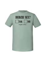 Męska koszulka  z nadrukiem – będzie sex