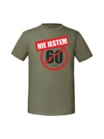 Męska koszulka  z nadrukiem – nie jestem 60 - obrazek 5