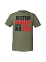 Męska koszulka  z nadrukiem – JESTEM PATRIOTĄ