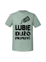 Męska koszulka  z nadrukiem – Lubię dużo pieprzyć - obrazek 4