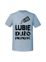 Męska koszulka  z nadrukiem – Lubię dużo pieprzyć - obrazek 6