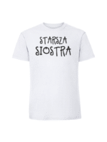 Męska koszulka  z nadrukiem – STARSZ SIOSTRA - obrazek 6